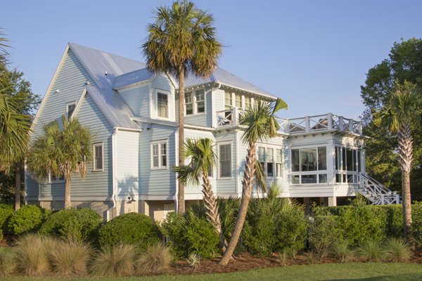 Galvalume Roof on a Sea Island Builder Home in South Carolina